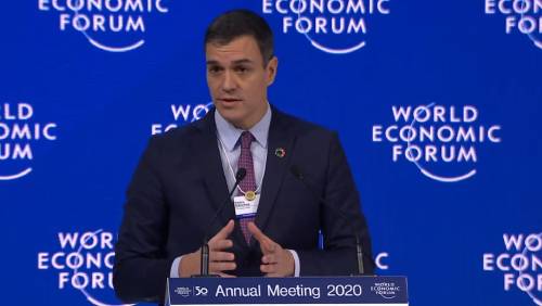 pedro sanchez davos pedro sanchez davos