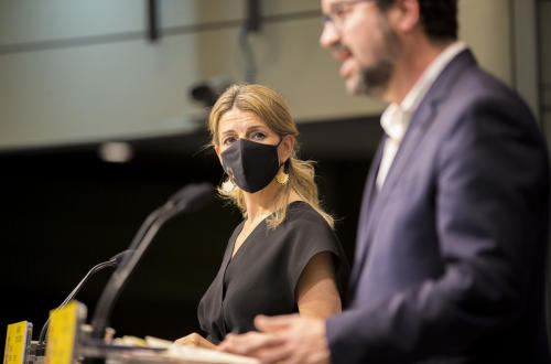 Yolanda Díaz y Joaquín Pérez Rey Yolanda Díaz y Joaquín Pérez Rey