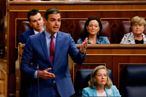Pedro Sánchez en el Congreso de los Diputados Pedro Sánchez en el Congreso de los Diputados