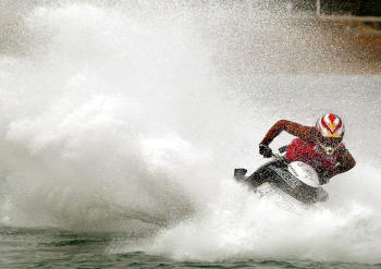 Moto de agua en una competición en España