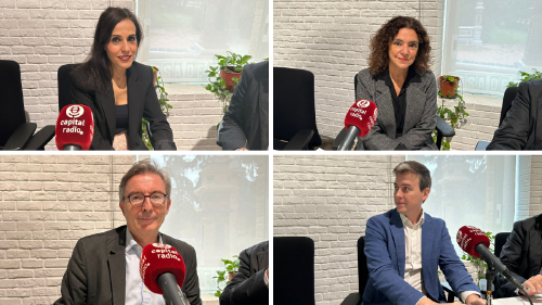 Silvia Roldán, viceconsejera de Digitalización de la Comunidad de Madrid; Elena Liria, consejera delegada de Madrid Digital; Fernando de Pablo, director general de Digitalización del Ayuntamiento de Madrid; y Juan Corro, gerente del IAM (Informática del Ayuntamiento de Madrid). Silvia Roldán, viceconsejera de Digitalización de la Comunidad de Madrid; Elena Liria, consejera delegada de Madrid Digital; Fernando de Pablo, director general de Digitalización del Ayuntamiento de Madrid; y Juan Corro, gerente del IAM (Informática del Ayuntamiento de Madrid).