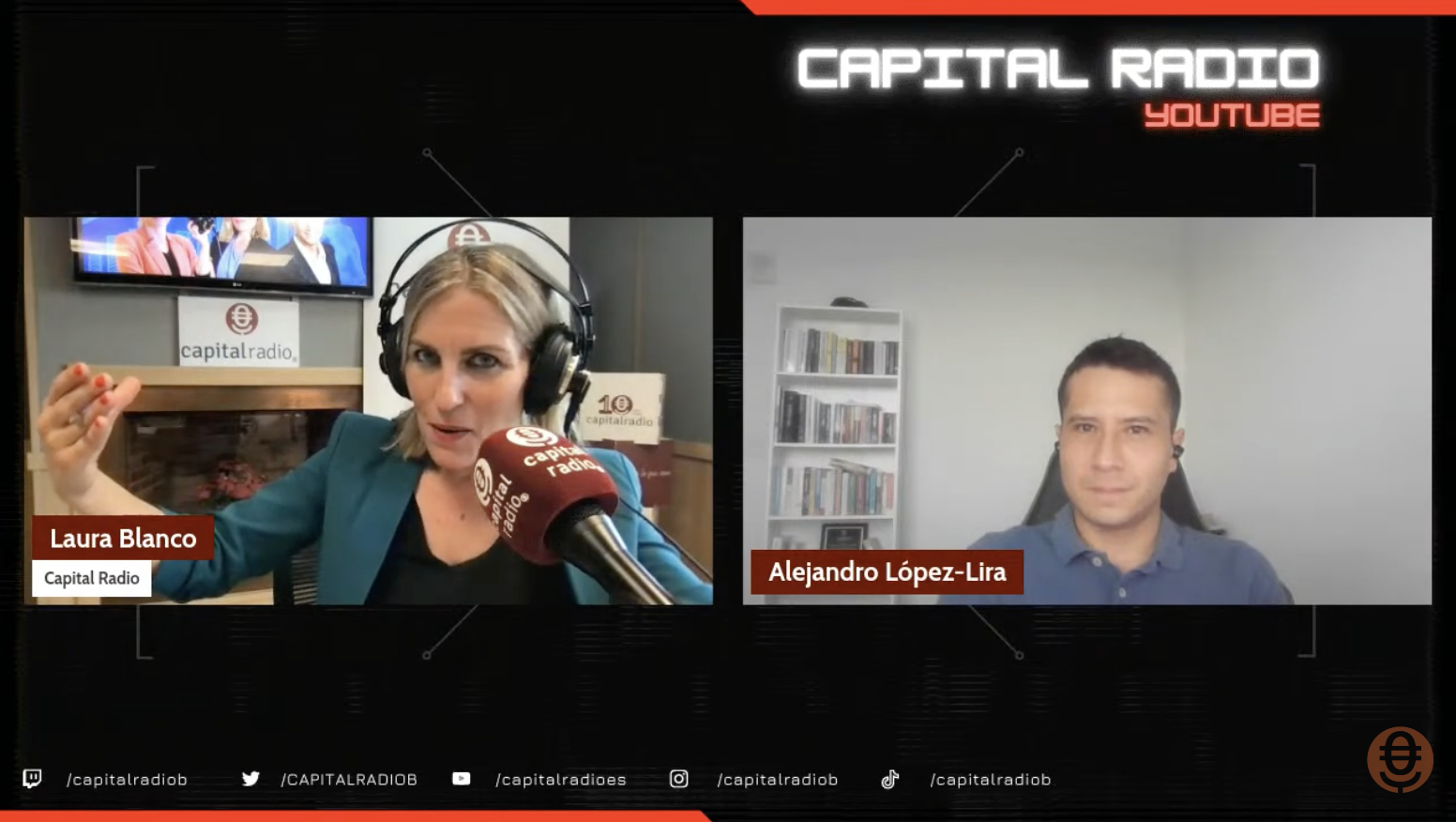 El profesor Alejandro López Lira durante Hora Trading El profesor Alejandro López Lira durante Hora Trading