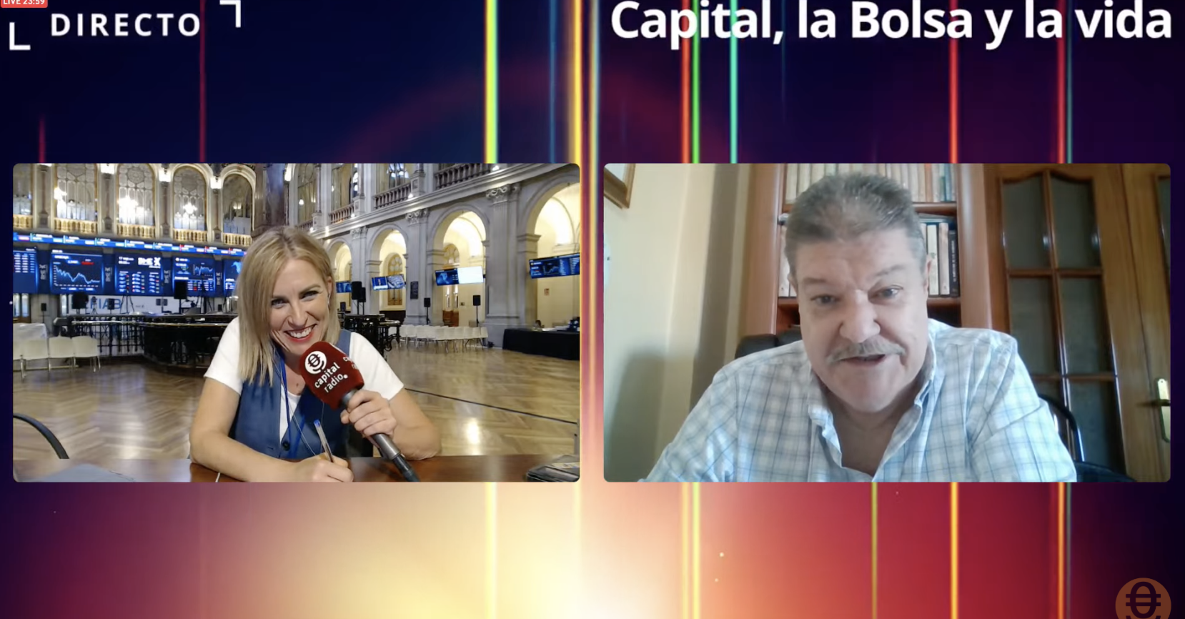 Roberto Moro durante el Consultorio de Bolsa