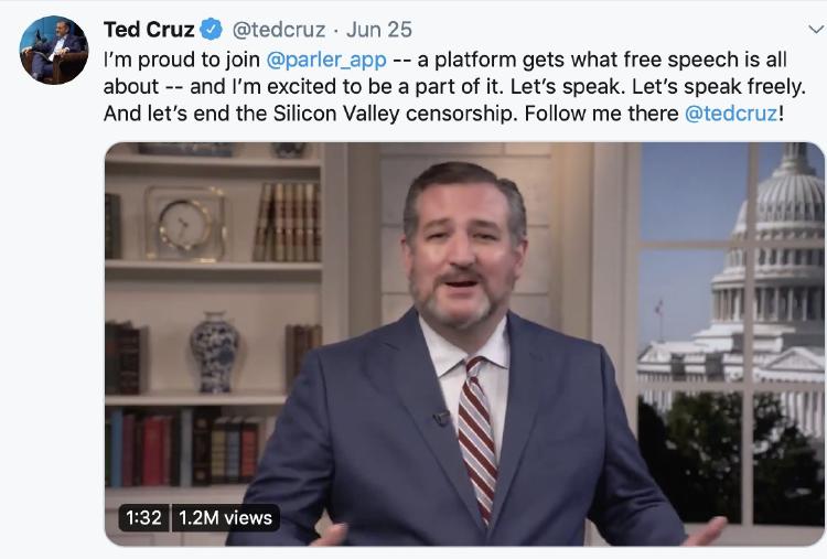Ted Cruz Parler Ted Cruz Parler