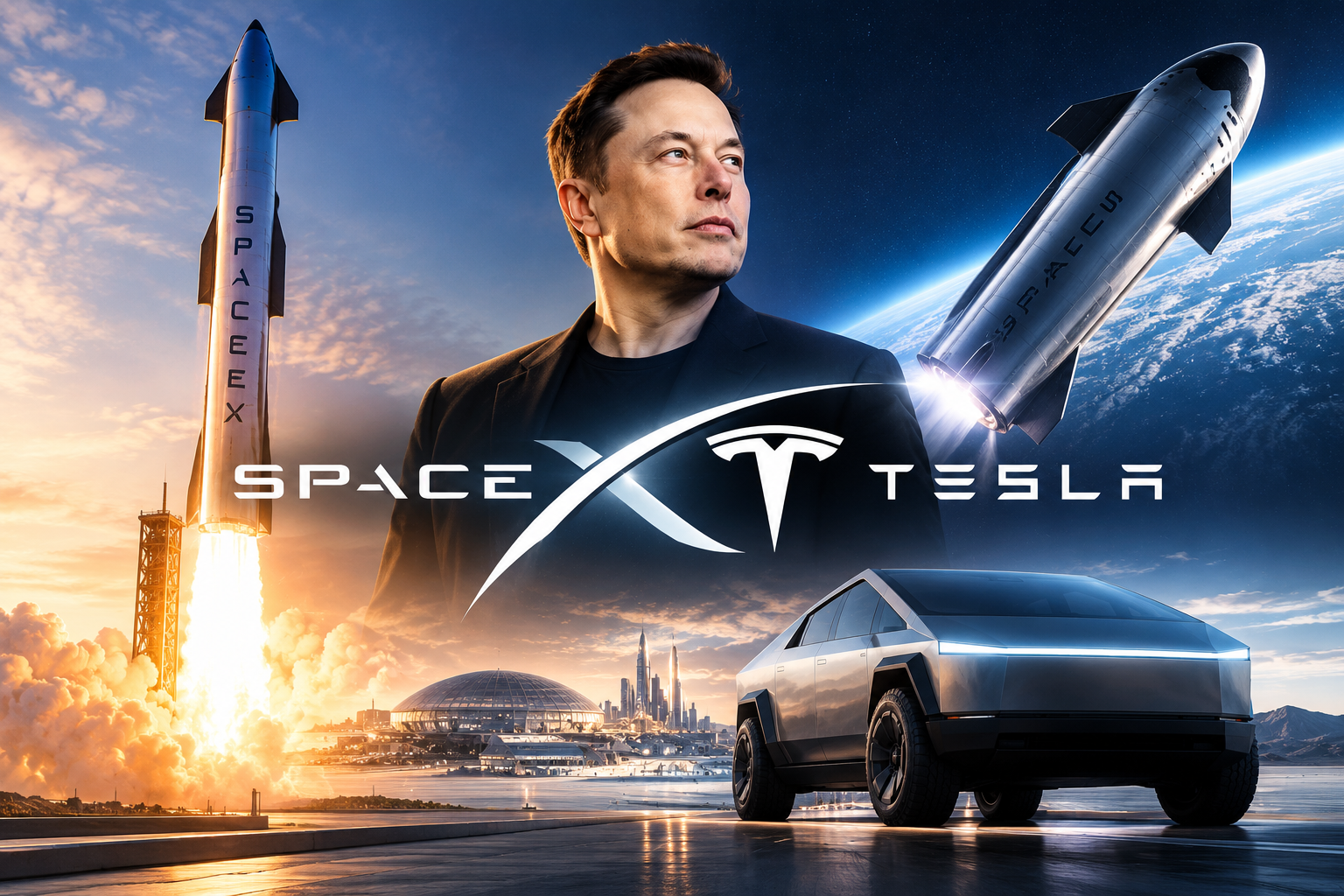 As&iacute; ser&iacute;a la megafusi&oacute;n de 3,5 billones de SpaceX y Tesla
