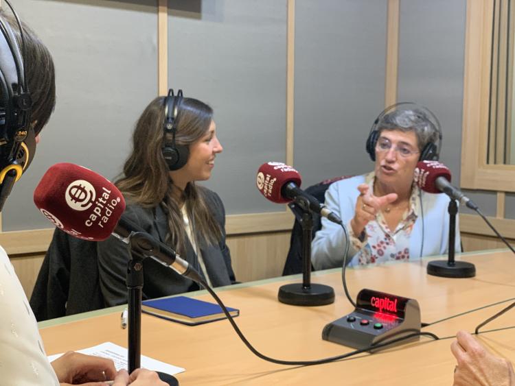 Alicia Lapique, ingeniera Naval en Navantia y Paloma Lanza, jefa de Control de Gastos de Ingeniería en Santa Bárbara Sistemas