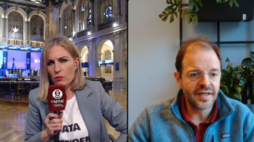 Laura Blanco y Juan Colón (Darwinex y Darwinex Zero) en un momento de la entrevista.