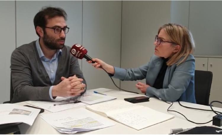 Carlos Cuerpo (secretario general del Tesoro) durante la entrevista