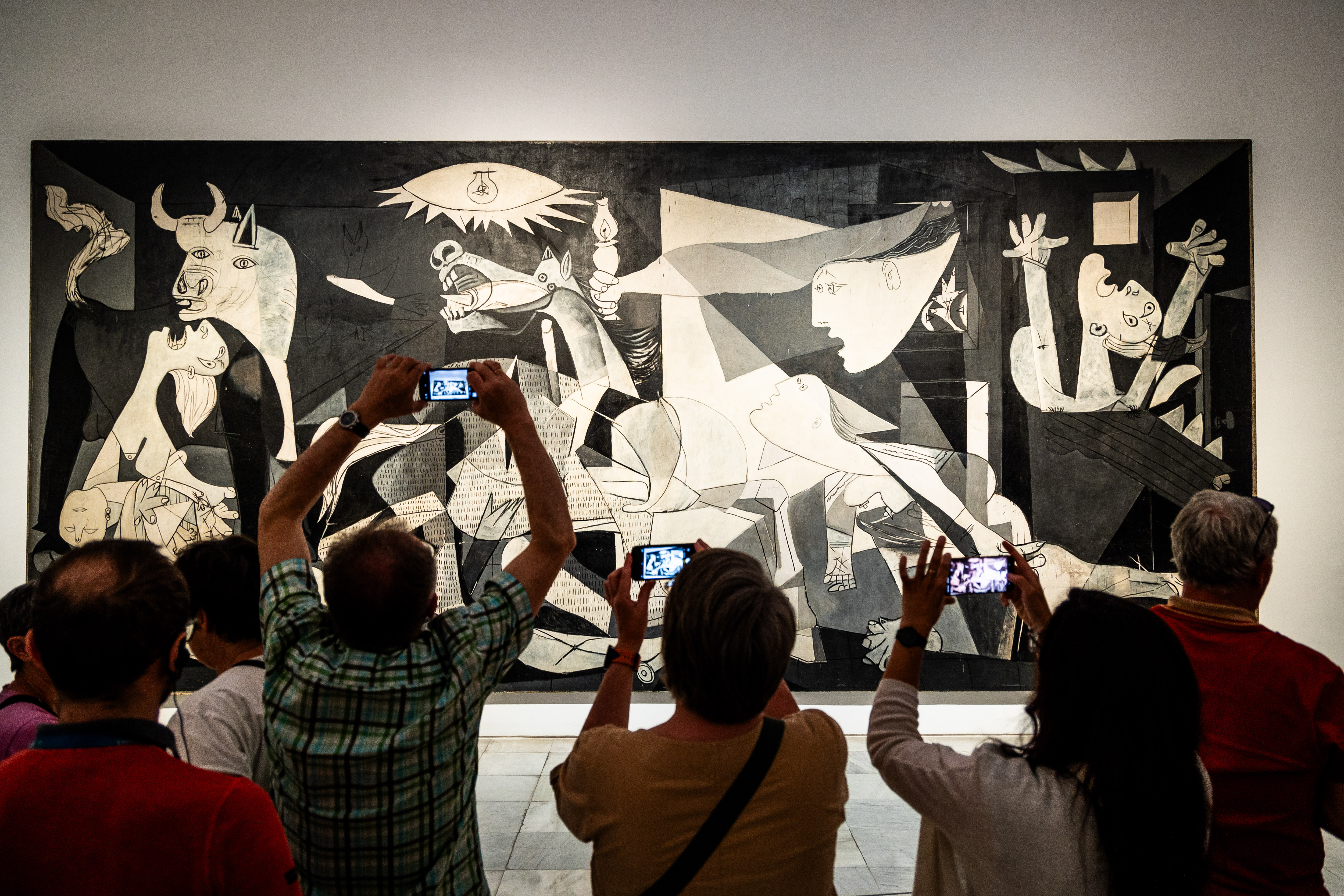 El Guernica de Pablo Picasso en el Museo Reina Sofía en Madrid
