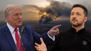 Donald Trump y Volodímir Zelenski. Donald Trump y Volodímir Zelenski.