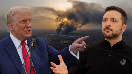 Donald Trump y Volodímir Zelenski. Donald Trump y Volodímir Zelenski.