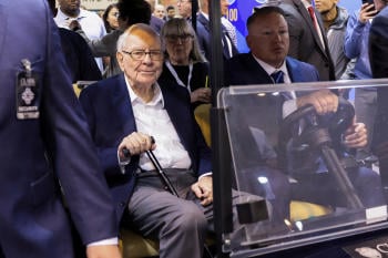 Warren Buffett en Omaha el sábado 4 de mayo de 2024