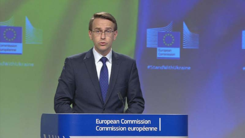 Peter Stano, portavoz de la Comisión Europea en Asuntos Exteriores.