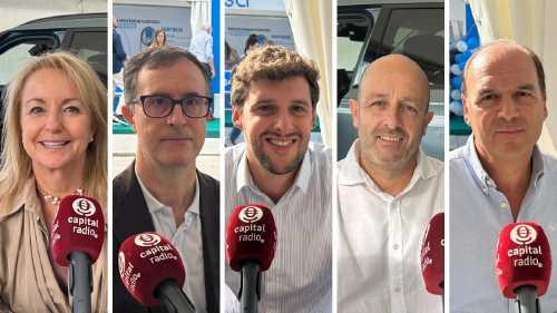 María Romera, directora de Regulación y Asuntos Públicos de AEDIVE; Miguel Ángel Jiménez, responsable de Comunicación de AEDIVE; Adrien Castagnié, Managing Director Iberia de ChargeGuru; Fran Cortegoso, director de Desarrollo de Negocio en Iberia de ChargeGuru; y Roberto Giner, CEO de Octopus Energy. María Romera, directora de Regulación y Asuntos Públicos de AEDIVE; Miguel Ángel Jiménez, responsable de Comunicación de AEDIVE; Adrien Castagnié, Managing Director Iberia de ChargeGuru; Fran Cortegoso, director de Desarrollo de Negocio en Iberia de ChargeGuru; y Roberto Giner, CEO de Octopus Energy.