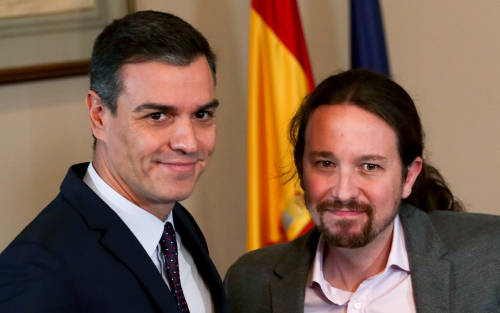 Pedro Sanchez y Pablo Iglesias