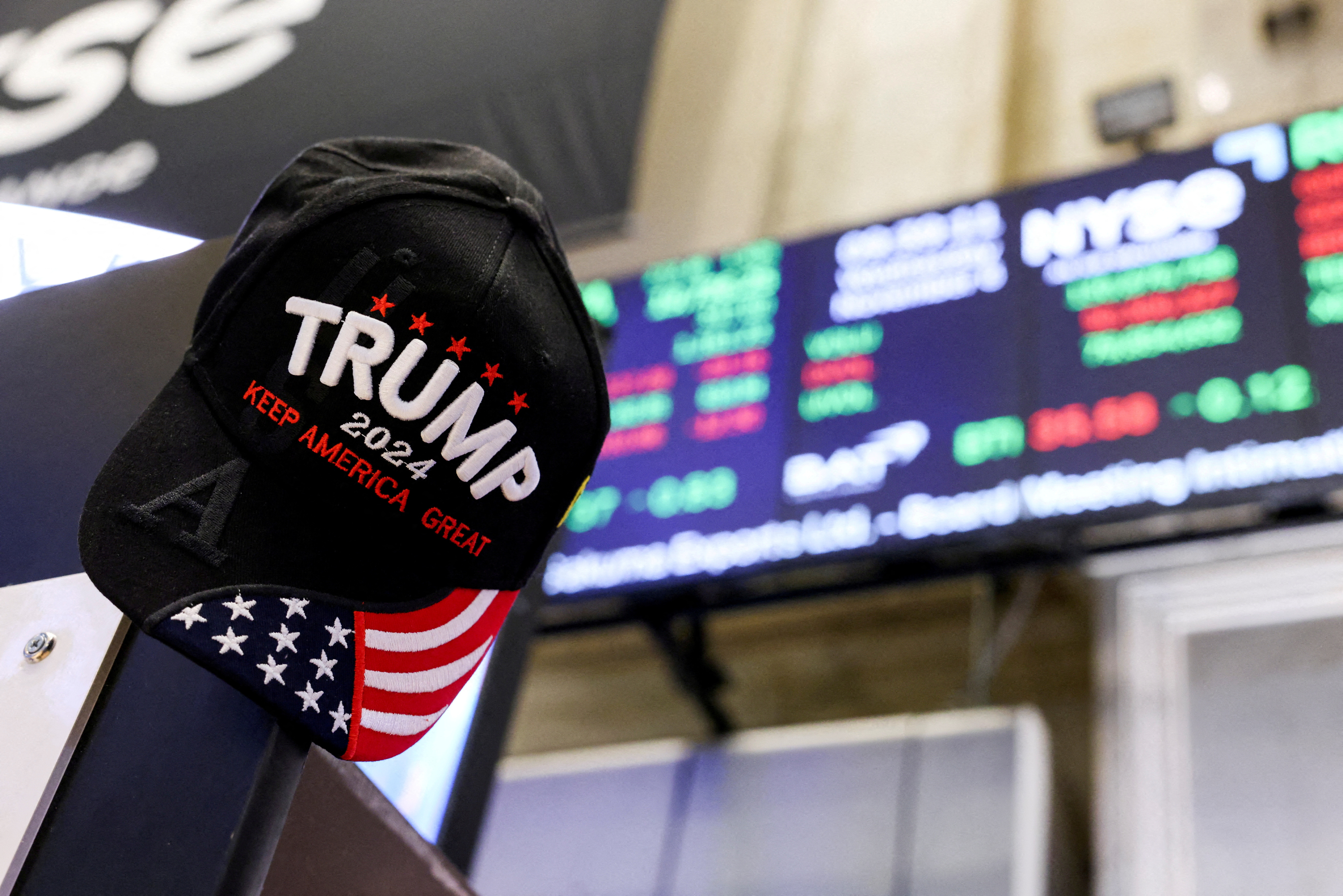 Gorra de Trump en la NYSE