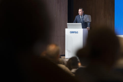 Nacho Abia, CEO de Grifols en la Junta de Accionistas Nacho Abia, CEO de Grifols en la Junta de Accionistas