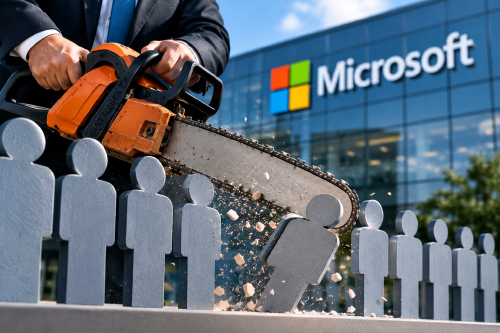 Microsoft enciende la motosierra de la IA: sobran 60.000 empleados Microsoft enciende la motosierra de la IA: sobran 60.000 empleados