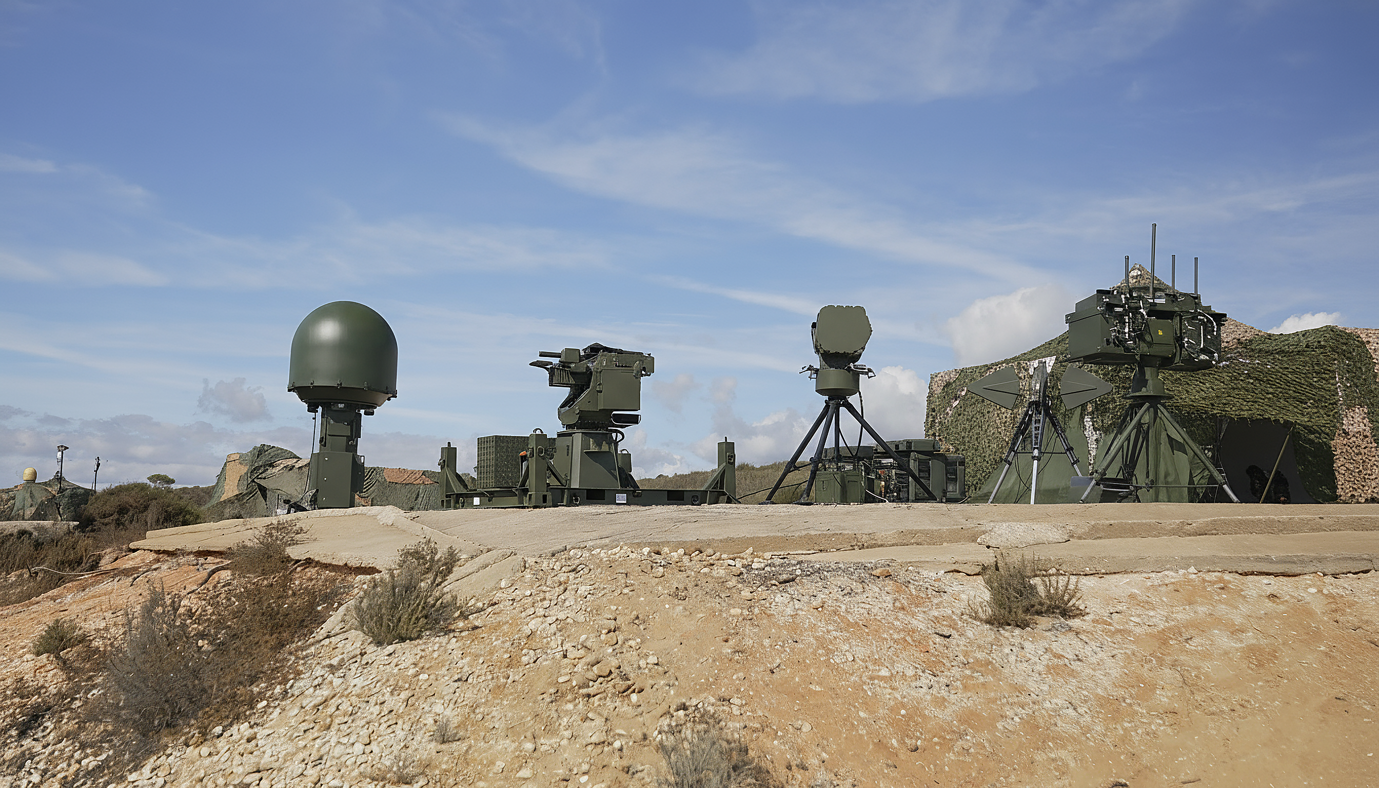 Sistema antidron ARACNE desplegado en el ejercicio ATLAS