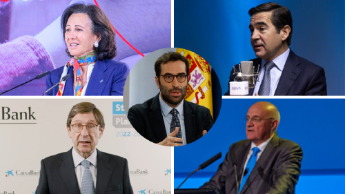 Carlos Cuerpo, ministro de Economía, recibe a los principales banqueros Carlos Cuerpo, ministro de Economía, recibe a los principales banqueros