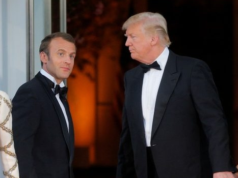 Emmanuel Macron y Donald Trump Emmanuel Macron y Donald Trump