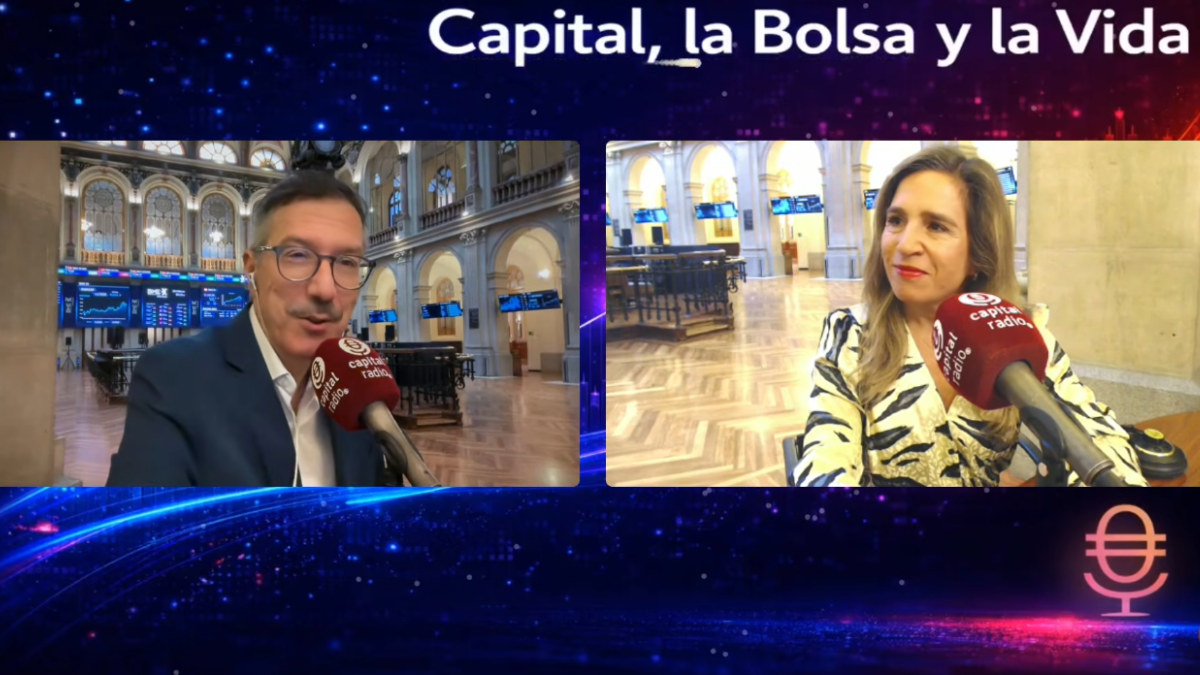 Luis Vicente Mu&ntilde;oz, CEO de Capital Radio; y Natalia Luna, analista s&eacute;nior de investigaci&oacute;n tem&aacute;tica en Columbia Threadneedle Investment.