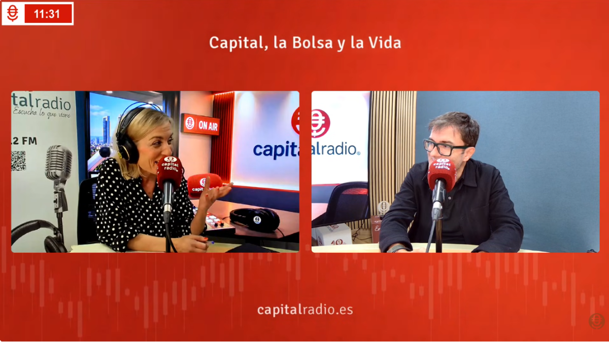 Laura Blanco, directora de Contenidos de Capital Radio; y Jorge V&aacute;zquez, consejero delegado de Redegal.