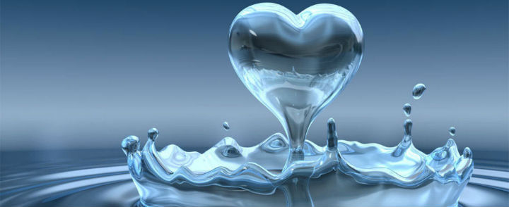 corazón de agua corazón de agua