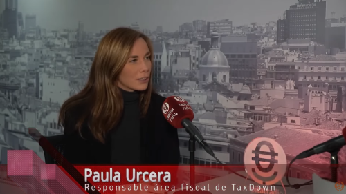 Paula Urcera, responsable del Área Fiscal de TaxDown. Paula Urcera, responsable del Área Fiscal de TaxDown.