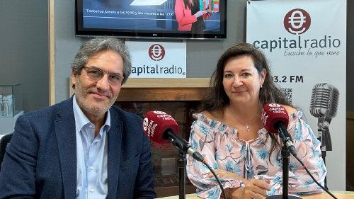 Eloy Bohúa, director general de Planner Exhibitions; y Meli Torres, directora de Inversión Inmobiliaria en Capital Radio. Eloy Bohúa, director general de Planner Exhibitions; y Meli Torres, directora de Inversión Inmobiliaria en Capital Radio.