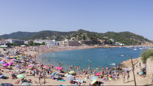Turismo de playa en España (Tossa de Mar)