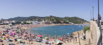 Turismo de playa en España (Tossa de Mar)