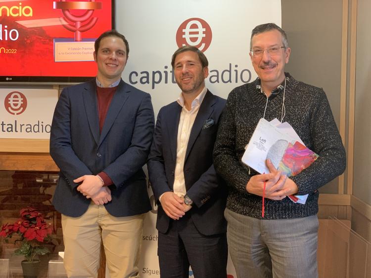 De izquierda a derecha, Jorge López (Surus), Thays Zapatero (Siemens Energy) y Luis Vicente Muñoz De izquierda a derecha, Jorge López (Surus), Thays Zapatero (Siemens Energy) y Luis Vicente Muñoz