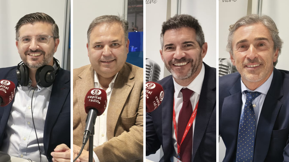 De izquierda a derecha: Ricard Pag&eacute;s, director de Desarrollo de Negocio de Grupo Ruiz; &Aacute;ngel Hern&aacute;ndez, director de Movilidad del Grupo Vectalia;&nbsp;Eduardo Blanco, CEO de Santana Motors; y&nbsp;David Moneo, director de Global Mobility Call.