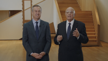 César González Bueno, CEO, y Josep Oliú, presidente de Banco Sabadell César González Bueno, CEO, y Josep Oliú, presidente de Banco Sabadell