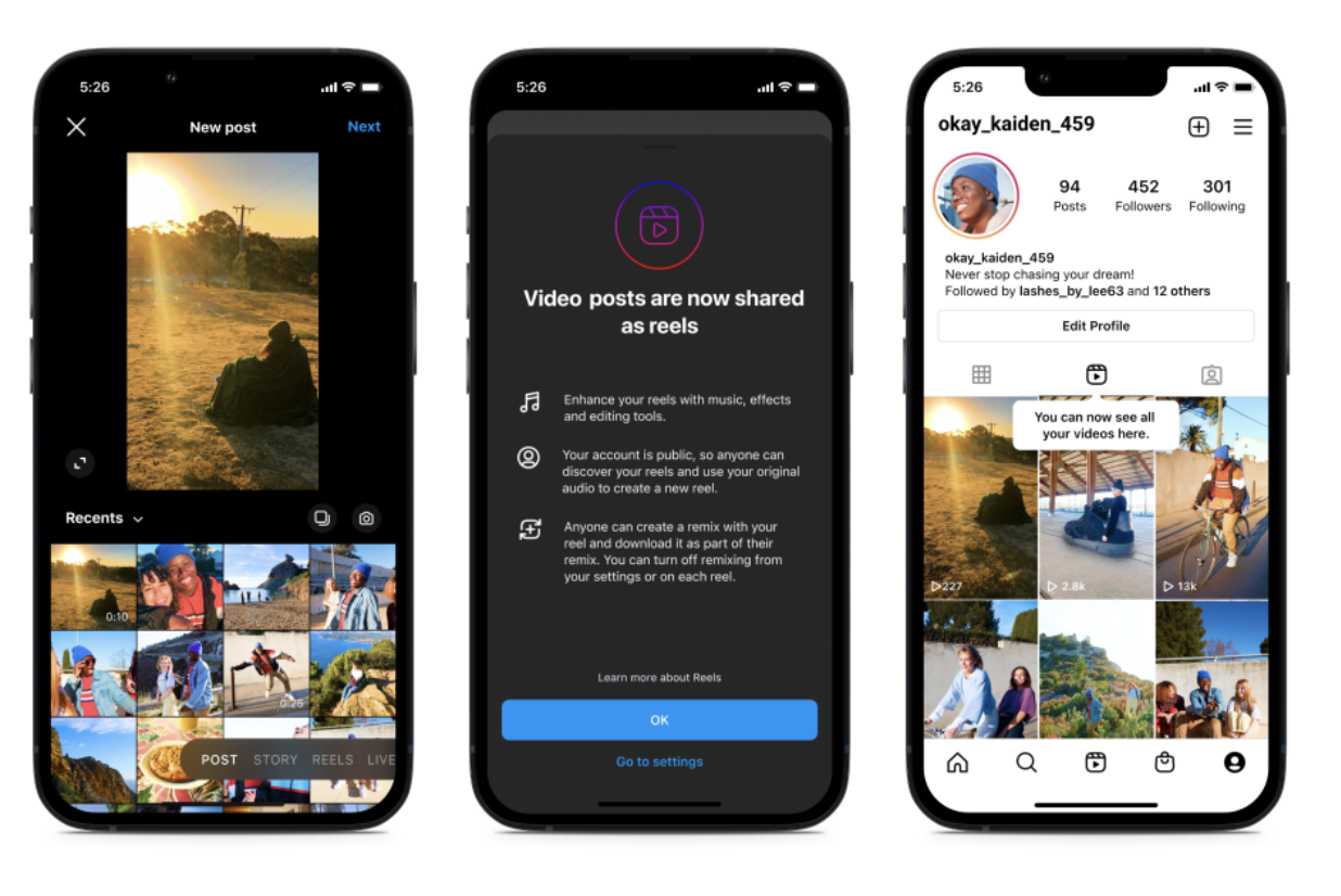 Reels de Meta Reels de Meta