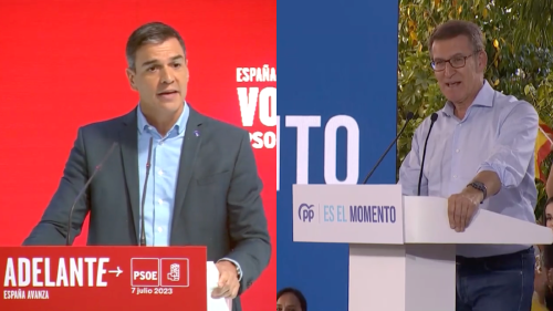 Pedro Sánchez y Alberto Núñez Feijóo Pedro Sánchez y Alberto Núñez Feijóo