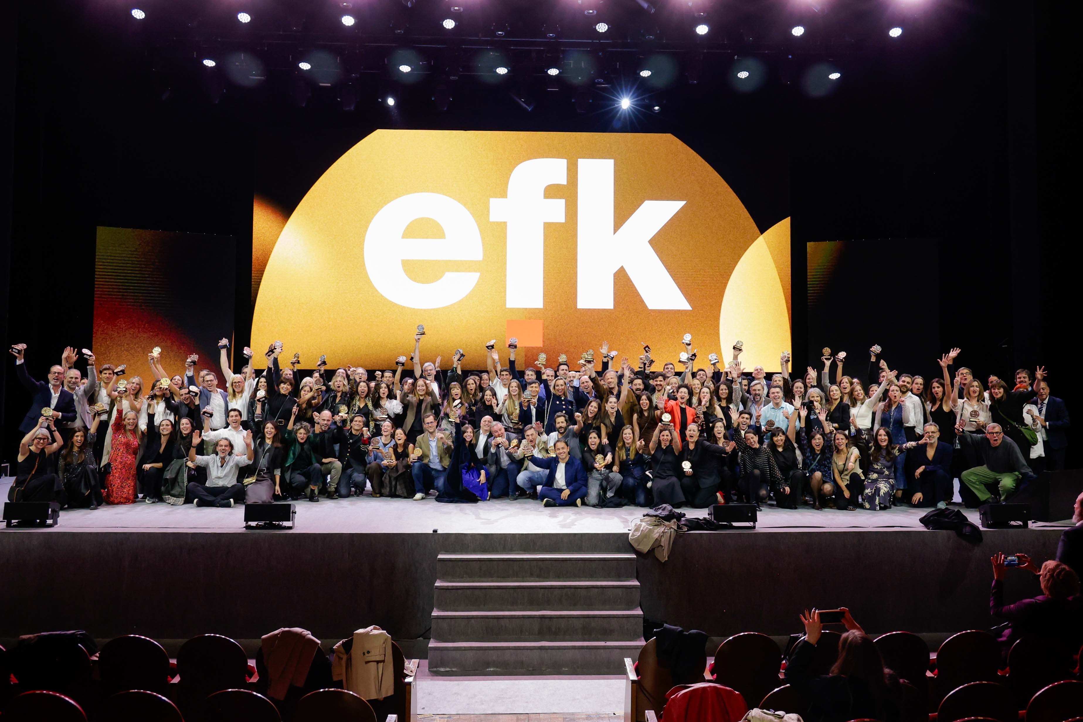 Premiados en el escenario