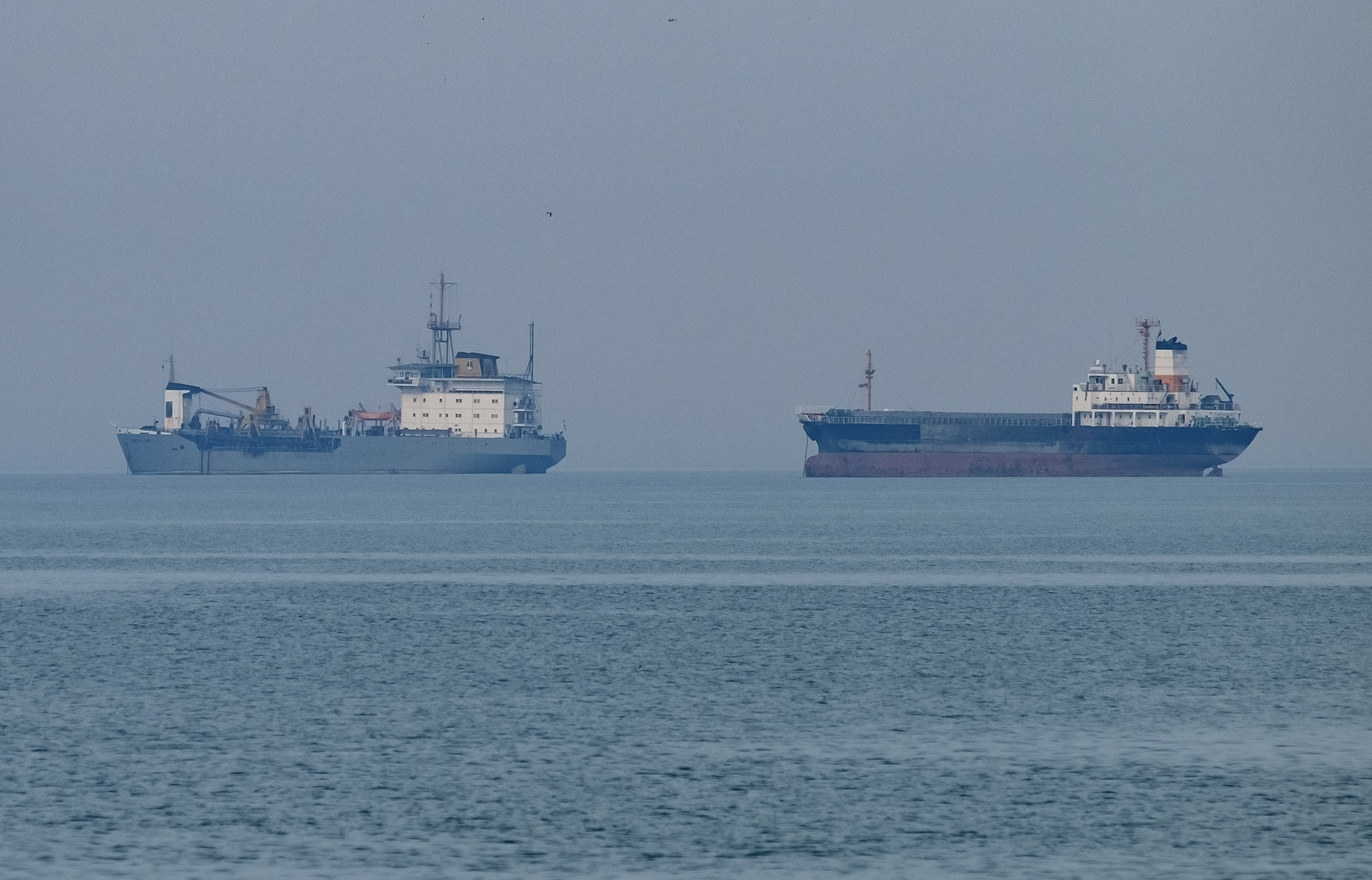 Barcos petroleros en el Golfo Pérsico