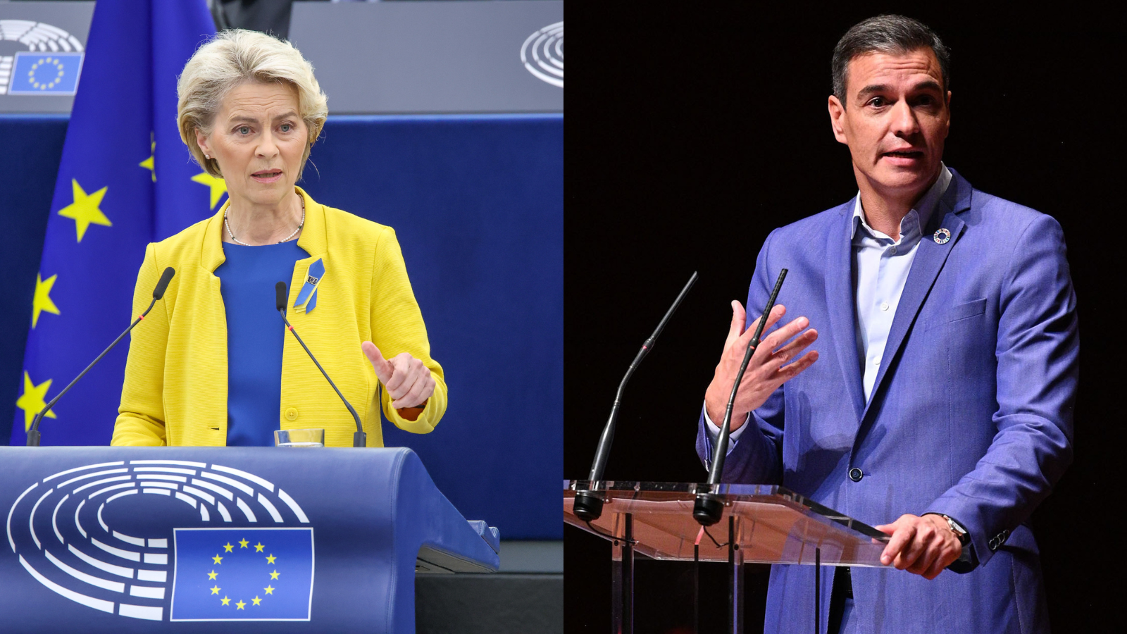 Von Der Leyen y Sánchez Von Der Leyen y Sánchez