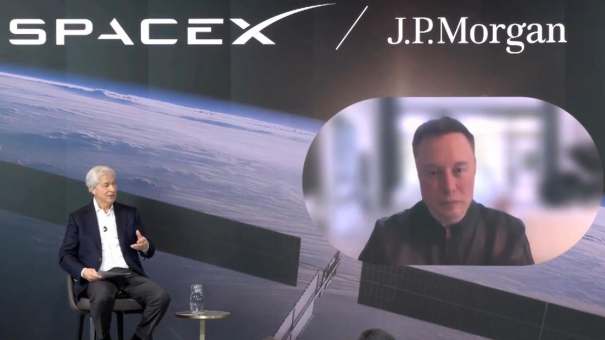 Jamie Dimon (JP Morgan) y Elon Musk (SpaceX)