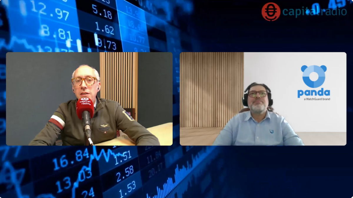 Eduardo Castillo, director de Ciberafterwork en Capital Radio; y Herv&eacute; Lambert, Global Consumer Operations Manager de Panda Security.