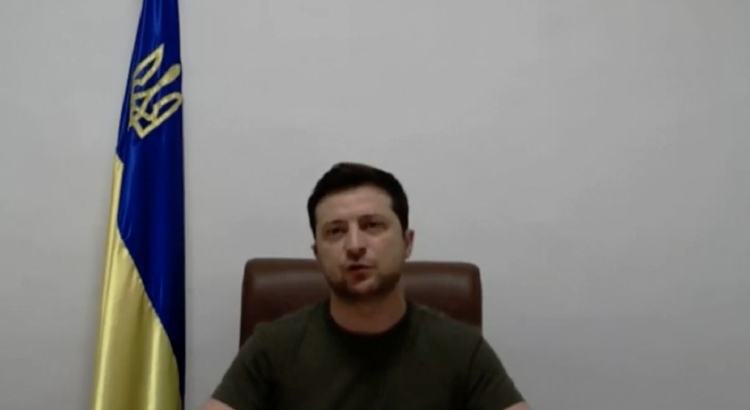 Zelenski el 1 de marzo de 2022 Zelenski el 1 de marzo de 2022