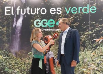 Juan Luis Aguirrezabal (Global Green Employment de Iberdrola) durante la entrevista