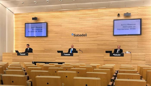 Junta de accionistas del Banco Sabadell La Junta de Accionistas del Banco Sabadell