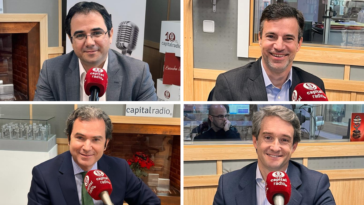 Iván Nombela, director de Financiación en la promotora AQ Acentor; Ismael Fernández, socio del despacho de abogados Ashurst; Daniel González, director del Negocio Promotor en Banco Santander; y Sergio Calvete, director del Centro de Negocio Inmobiliario en Madrid de Caixabank. Iván Nombela, director de Financiación en la promotora AQ Acentor; Ismael Fernández, socio del despacho de abogados Ashurst; Daniel González, director del Negocio Promotor en Banco Santander; y Sergio Calvete, director del Centro de Negocio Inmobiliario en Madrid de Caixabank.