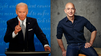 Joe Biden y Jeff Bezos