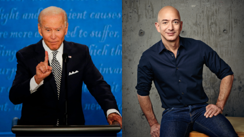 Joe Biden y Jeff Bezos Joe Biden y Jeff Bezos