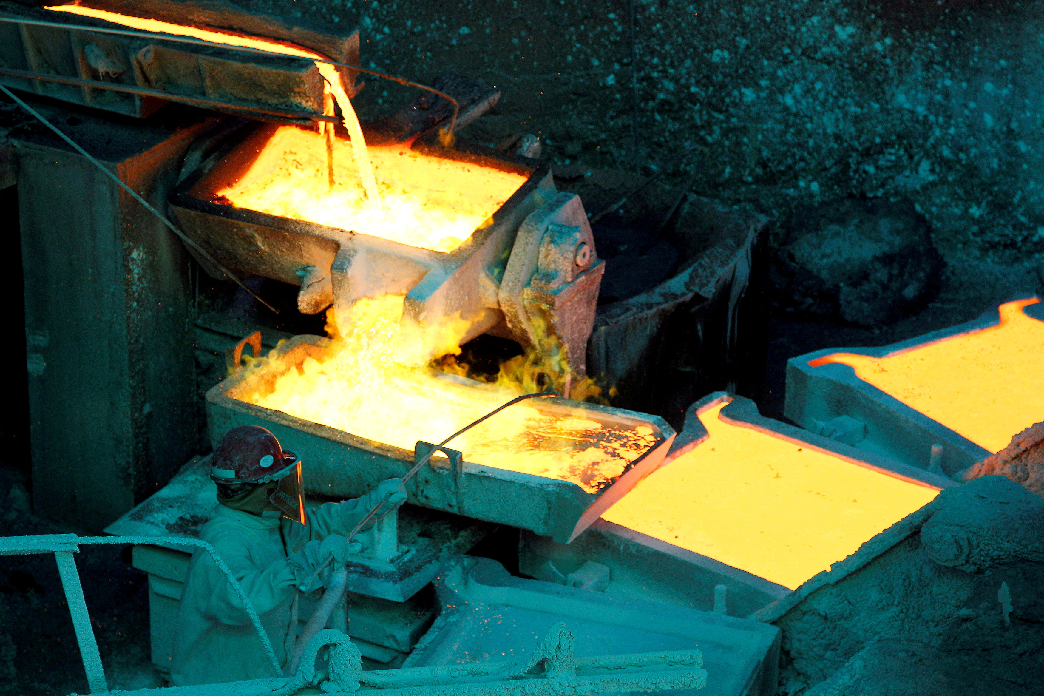 Planta de refinería de cobre de la empresa chilena Codelco